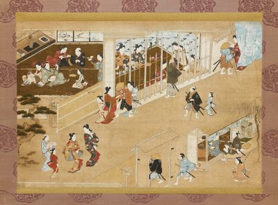 Quartieri del piacere di Yoshiwara, 1670-1685 da Miyagawa Chōshun