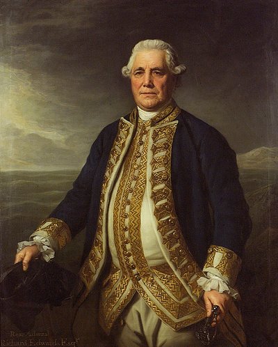 Ammiraglio Richard Edwards (1715-1795) da Nathaniel Dance