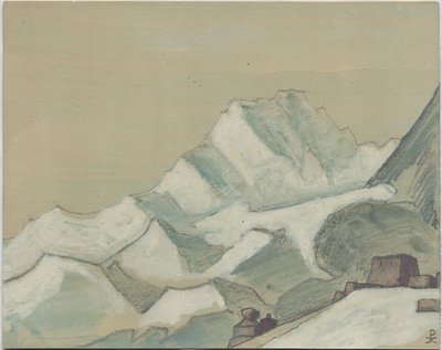 Himalaya oltre le nuvole, schizzo da Nicholas Roerich