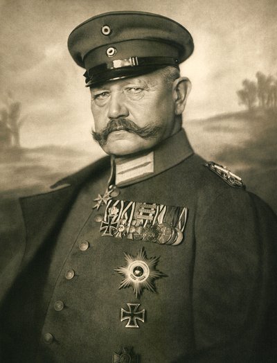 Ritratto di Paul von Hindenburg da Nicola Perscheid