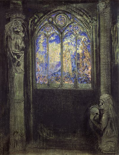 La vetrata da Odilon Redon