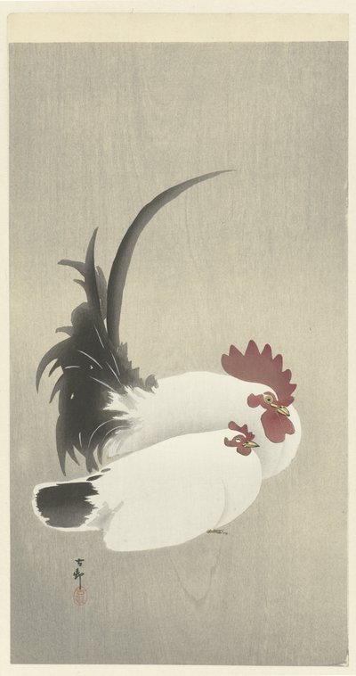 Gallo e gallina da Ohara Koson