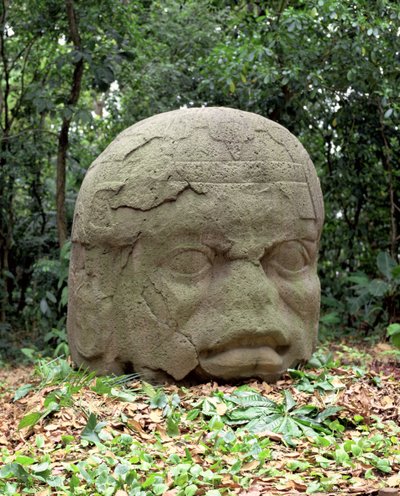 Testa colossale 26, periodo preclassico da Olmec