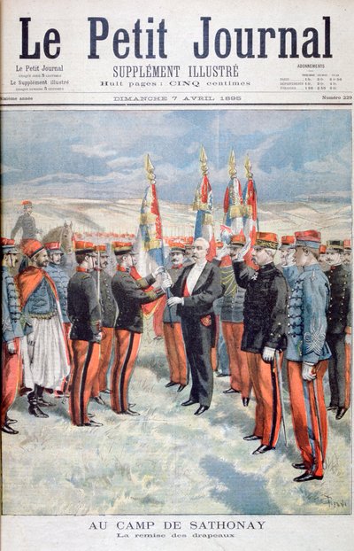 Presentazione dei colori, Sathonay-Camp, 1895 da Oswaldo Tofani