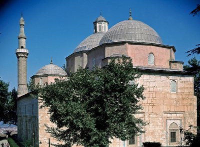 Vista della moschea verde da Ottoman School