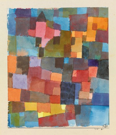 Raumarchitekturen (auf Kalt-Warm) da Paul Klee