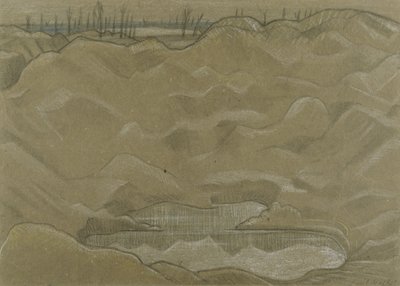 Un cratere di proiettile da Paul Nash