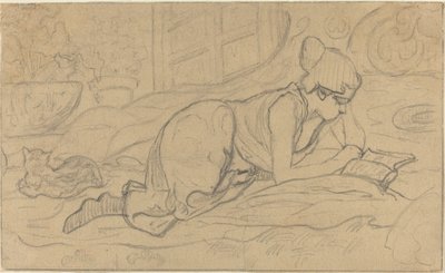 Studio per "La Liseuse couchée" da Paul Elie Ranson