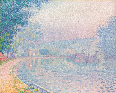 Samois, La Berge, mattina da Paul Signac