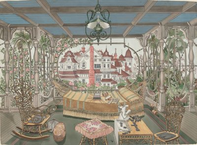 Veranda, 1885, 1935-1942 da Perkins Harnly