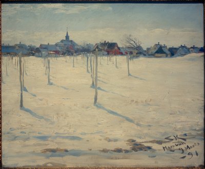 Hornbaek in inverno da Peder Severin Krøyer