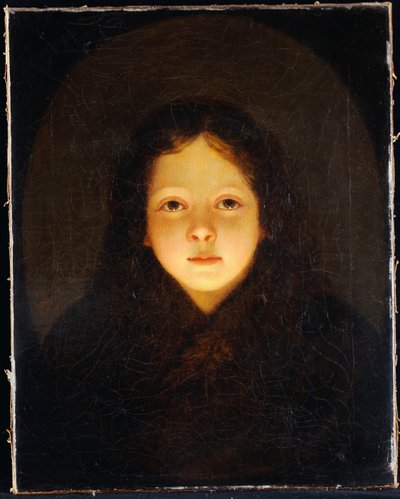 Una ragazza, testa e spalle da Petrus van Schendel