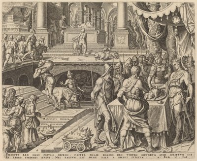 Giosia Celebra la Pasqua da Philip Galle, after Maerten van Heemskerck