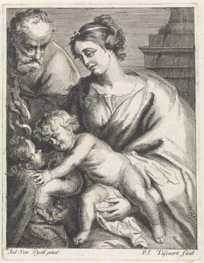 Sacra Famiglia con Giovanni da Philippe Joseph Tassaert