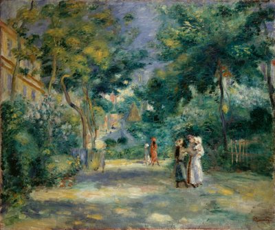 Un giardino a Montmartre, 1890-1899 da Pierre Auguste Renoir