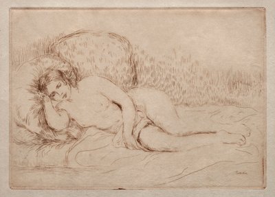 Donna nuda sdraiata da Pierre Auguste Renoir