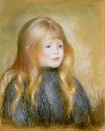 Testa di un Bambino da Pierre Auguste Renoir