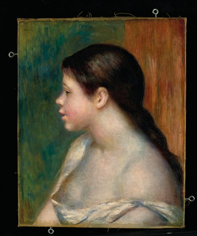 Testa di una giovane ragazza da Pierre Auguste Renoir