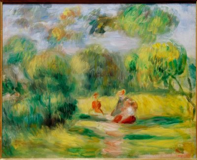 Personaggi in un paesaggio da Pierre Auguste Renoir