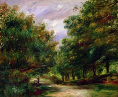 La strada vicino a Cagnes, 1905 da Pierre Auguste Renoir