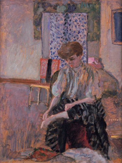 Donna che si mette le calze da Pierre Bonnard