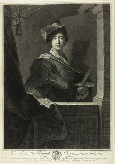 Ritratto di Hyacinthe Rigaud da Pierre Drevet