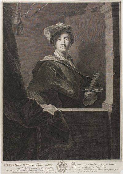 Ritratto di Hyacinthe Rigaud da Pierre Drevet