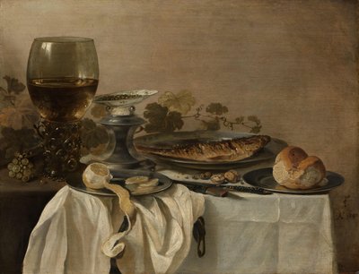 Natura Morta con un Pesce da Pieter Claesz