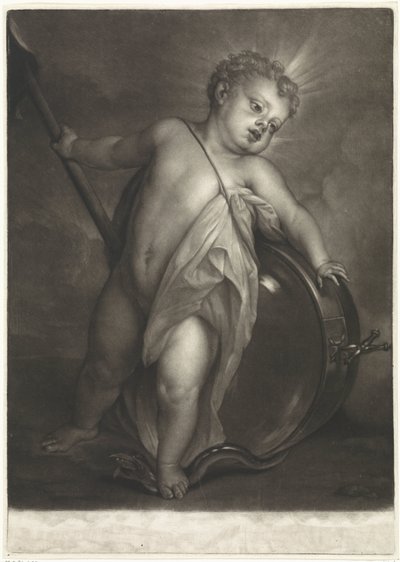 Bambino Gesù come Salvator Mundi da Pieter van Bleeck