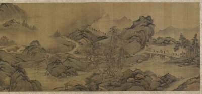 Viaggio tra montagne e torrenti da Qing Dynasty Chinese School