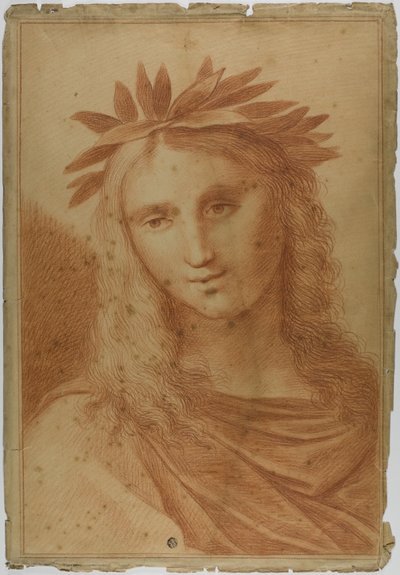 Donna incoronata di alloro da Raphael