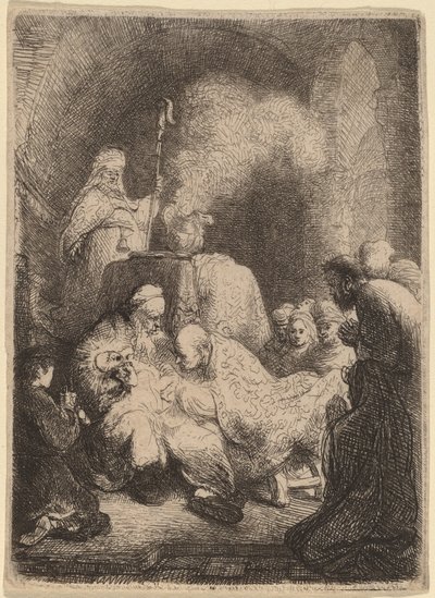 La Circoncisione: Piccola Tavola da Rembrandt van Rijn