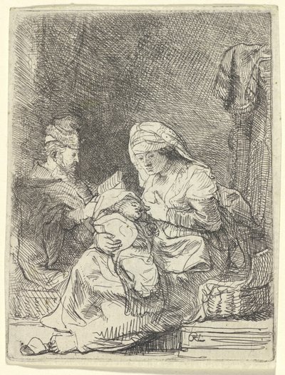 La Sacra Famiglia da Rembrandt van Rijn