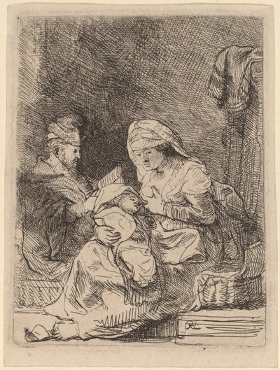 La Sacra Famiglia da Rembrandt van Rijn