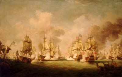 La battaglia di Barfleur da Richard Paton