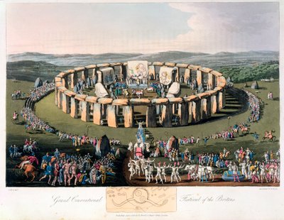 Grande Festival Convenzionale dei Britanni, 1815 da Robert Havell