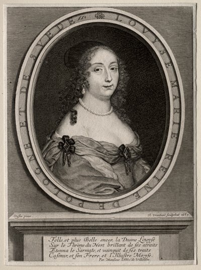 Marie Louise de Gonzague, Regina di Polonia da Robert Nanteuil