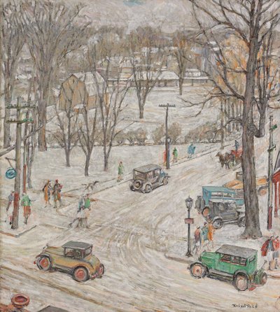 Scena di strada in inverno da Robert Reid