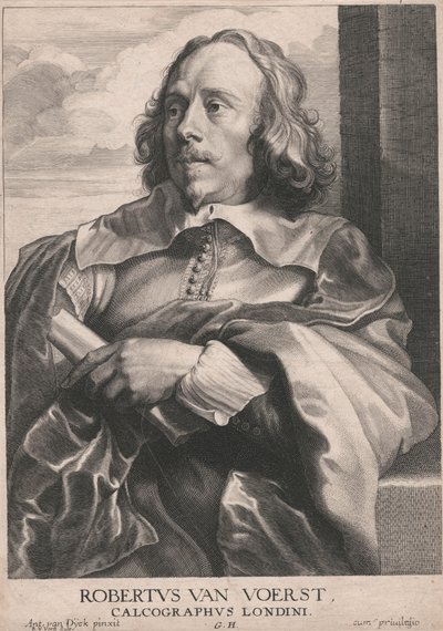 Robertus van Voerst, Calcographus Londini da Robert van Voerst