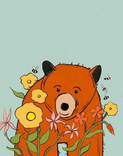 Orso dei fiori, 2021 da Roberta Murray