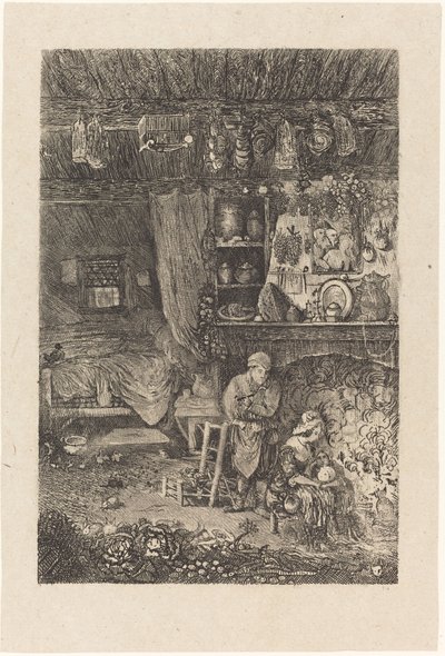 Interno fiammingo da Rodolphe Bresdin