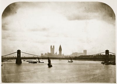 Case del Parlamento in costruzione, Londra, c.1858 da Roger Fenton