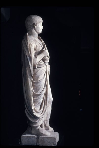 Statua togata del giovane Nerone, c.50 d.C. da Roman