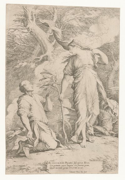 Cerere e Phytalus da Salvator Rosa