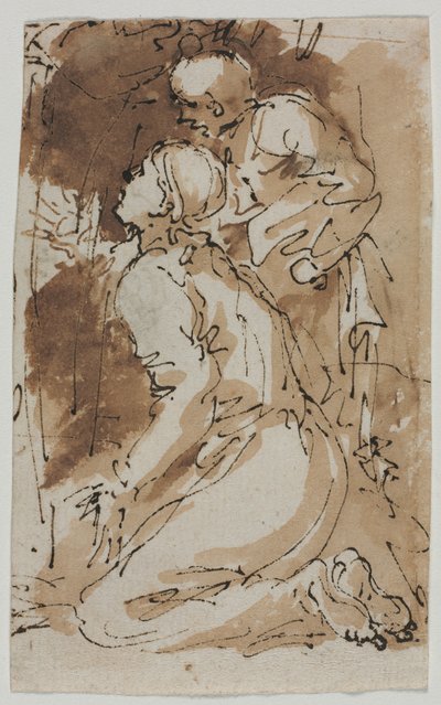 Studi di figure (recto) da Salvator Rosa