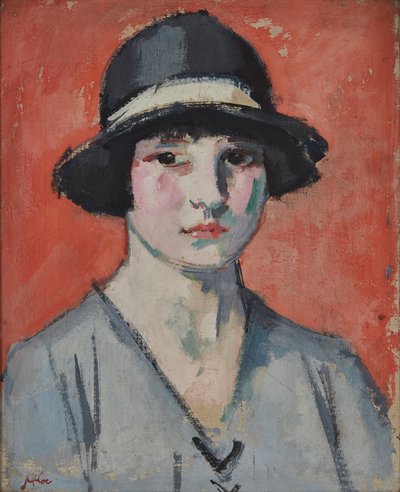 Il cappello nero da Samuel John Peploe