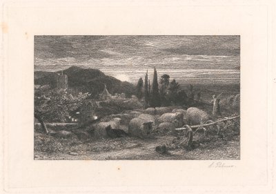 La Luna Nascente da Samuel Palmer