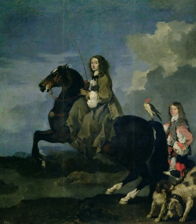 Cristina di Svezia (1626-89) a cavallo da Sébastien Bourdon