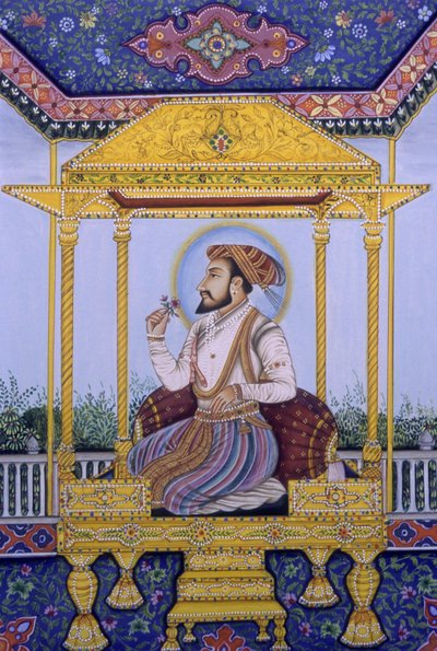 Imperatore Mughal Shah Jahan da School Indian