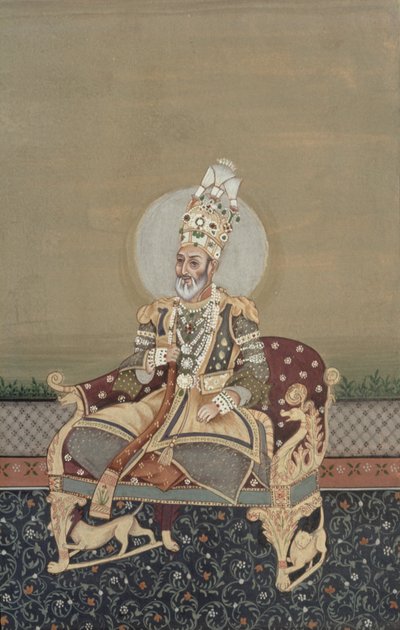 Ritratto di Bahadur Shah II (1775-1862) da School Indian